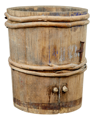 Swedish Rustic Pine Barrel, 1850s