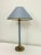 Stylish Table Lamp from the 70s, Dutch Manufacturer Kullmann. Very nice slim design and in a beautiful soft "old" blue...