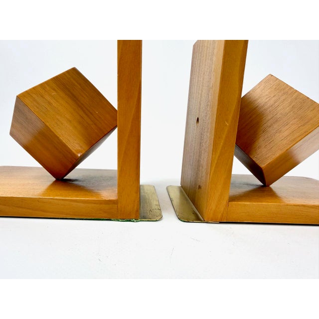 Mid-Century Modern Mid-Century Modern Cube Bookends from Nassauer Kunstgewerbe, 1960s, Set of 2 For Sale - Image 3 of 12
