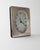 Vintage Silver Plated Desk Clock with Rectangular Case with Oval Clock Face by Del Conte Italy, 1960s For Sale - Image 6 of 12