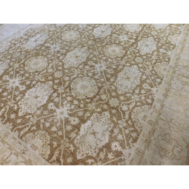 Handmade Room Size Zero Cut Pile Rug. 8'1"x 10' For Sale - Image 9 of 18