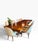 Wood 1 of 12 Cygal Art Deco Walnut & Leather Spoon Back Dining Chair For Sale - Image 7 of 7