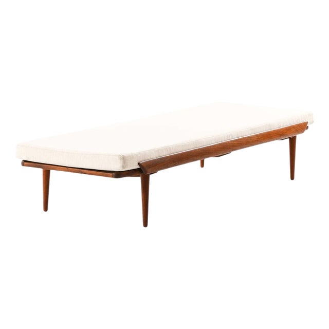 Vintage Scandinavian Fabric Daybed, 1950s For Sale
