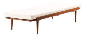 Vintage Scandinavian Fabric Daybed, 1950s