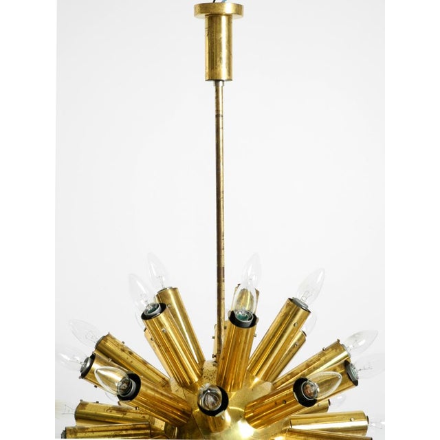 Space Age Brass Ceiling Lamp from J.T. Kalmar, 1960s For Sale - Image 6 of 18