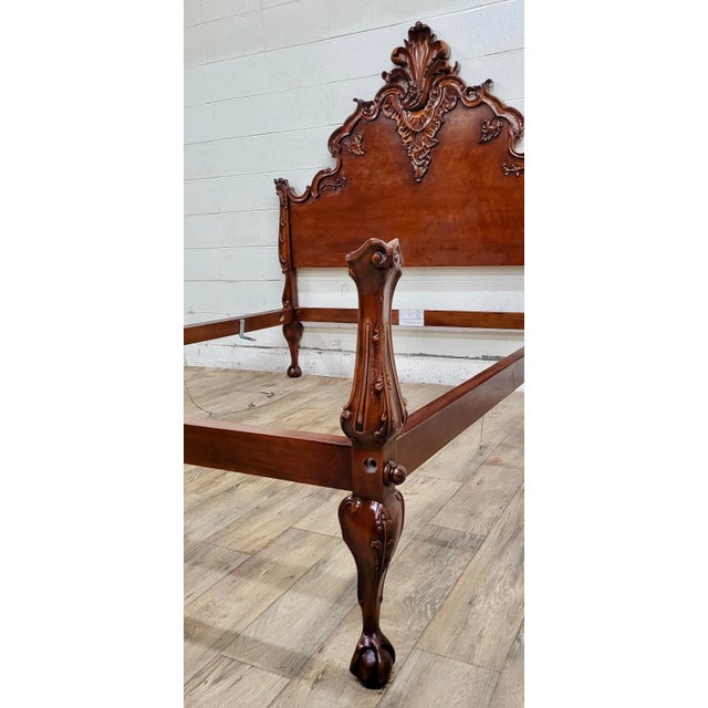 Early 21st Century Henredon for Ralph Lauren Hudson Chippendale Style Full Size Bed For Sale - Image 5 of 10