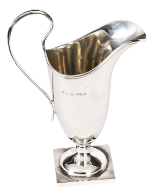 Antique George V Silver Cream Jug from Robert Pringle & Sons, 1919