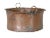 Antique Embossed Cooking Pot in Brass and Copper For Sale