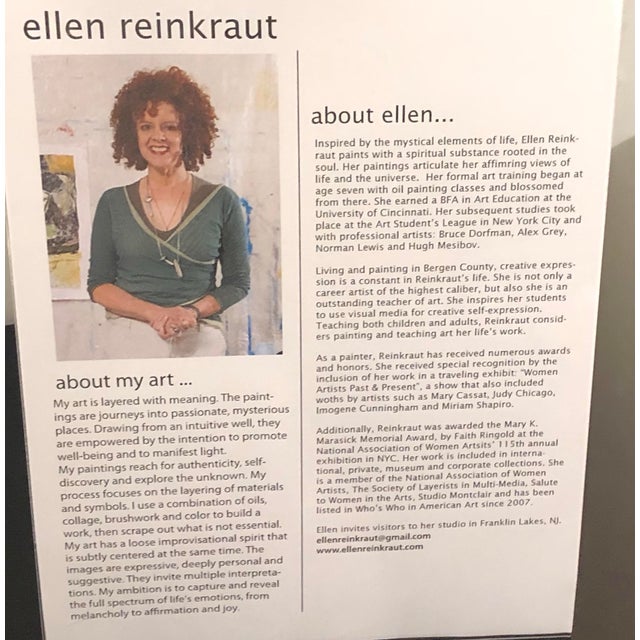 2020s Bathe in These Waters Mixed Media on Canvas By, Ellen Reinkraut, Gallery Wrapped For Sale - Image 5 of 6