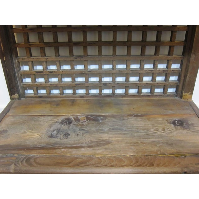 Wood Rustic Elm Wood Bookcase For Sale - Image 7 of 9