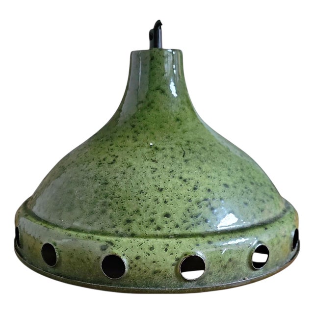 Enamelled Hanging Lamp, 1960s For Sale