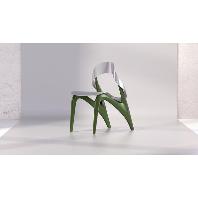 Forest Green AI Standard Ying Chair by Duen Studio For Sale - Image 6 of 10