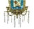 French Mountereau Ceramic and Bronze Three-Armed Wall Sconce For Sale - Image 4 of 7