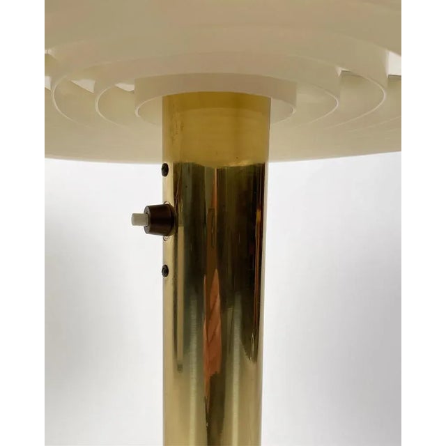Gold Knubbling Brass Table Lamp by Anders Pehrson for Atelje Lyktan, 1970s For Sale - Image 8 of 10