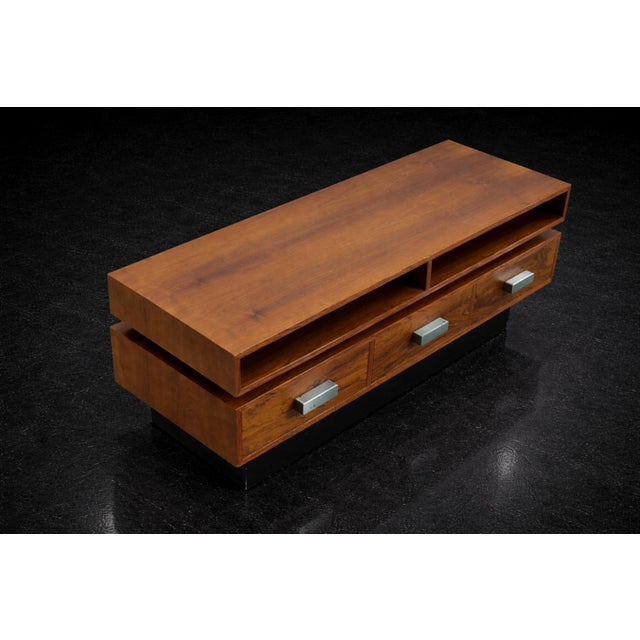 Vintage Scandinavian Ambassador Console with Mirror from Fröseke Nybrofabriken Ab, 1970s, Set of 2 For Sale - Image 16 of 18