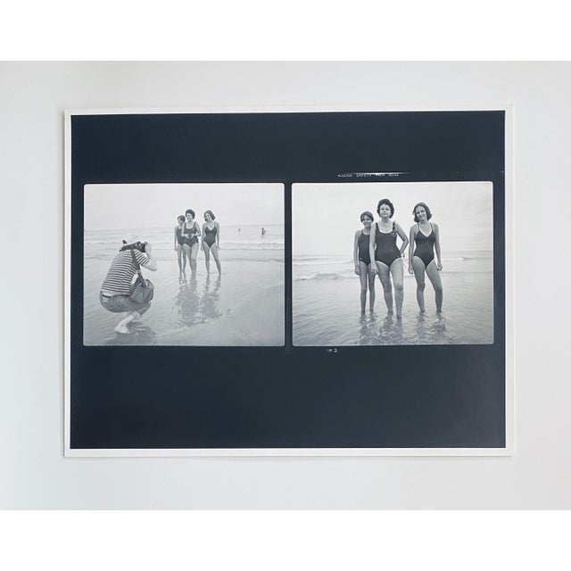 Printmaking Materials Dick Lebowitz And Tom Young, Vintage Silver Gelatin Photograph Print, Girls on a Beach Photo, Two Man Show, 1982 For Sale - Image 7 of 7