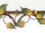 Floral Tole Painted Framed Mirror For Sale - Image 4 of 7