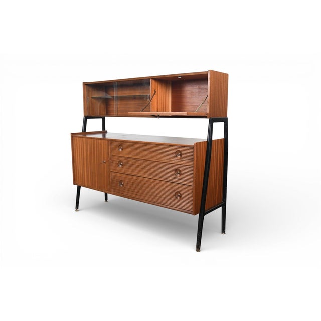 Mid 20th Century Double High Sideboard in Mahogany by Nathan For Sale - Image 14 of 16