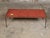 Midcentury Italian Mosaic Table with Iron Base and Red Glass Tile Style Top For Sale In Atlanta - Image 6 of 12