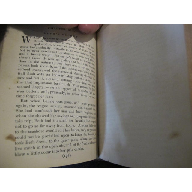Antique 1870 Little Women Meg Jo Beth & Amy Louis May Alcott 2 Volume Book Set For Sale - Image 12 of 16