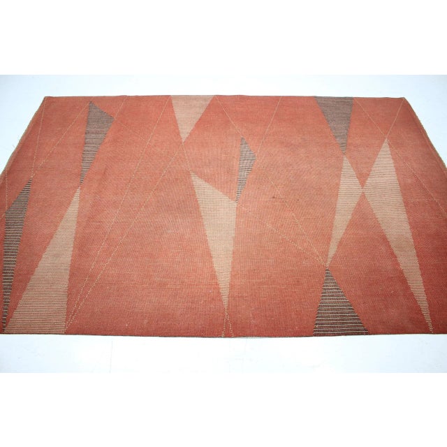 1950s Mid-Century Geometric Carpet, 1950s For Sale - Image 5 of 8