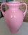 1980s Postmodern Pink Urn Vessel With Handles For Sale - Image 10 of 11