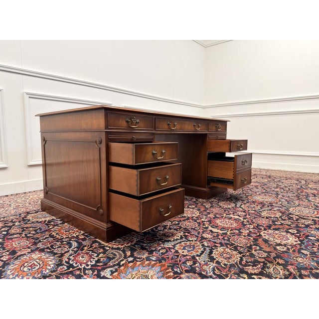 English Desk with Black Inlay For Sale - Image 13 of 18