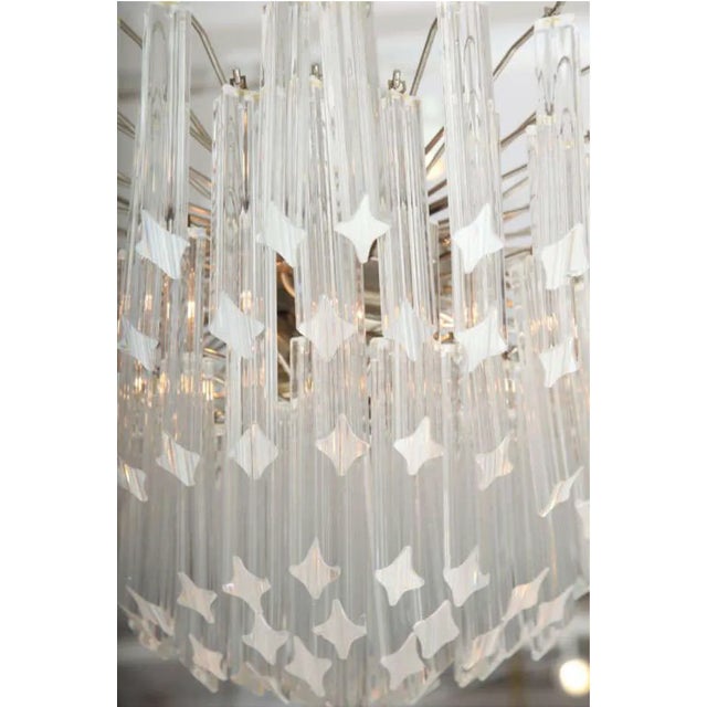 Mid-Century Modern Seven-Tier Venini Chandelier For Sale - Image 3 of 8