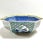 1980s Vintage Blue & White Chinoiserie Octagonal Porcelain Bowl With Gold Rim For Sale - Image 5 of 11