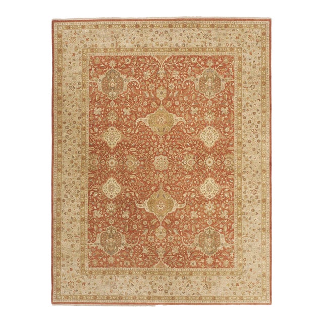 Vintage Hand Knotted Super Fine Indian Rug. 8'x 10' For Sale