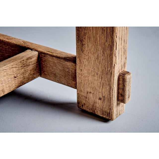 Oak and Aniline Leather Lounge Chair, Germany, 1940s For Sale - Image 6 of 14