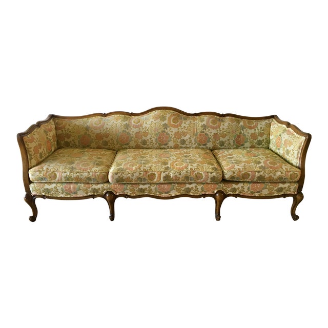 Vintage Mid Century Cocheo Bros French Provincial Style Sofa