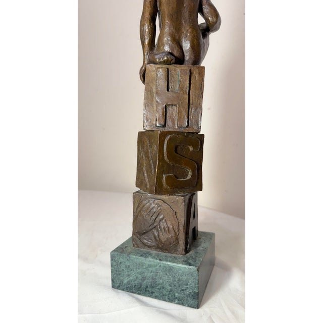 Figural Bronze Dorothy Maynor Music Sports Entertainment Trophy Award Statue Art For Sale - Image 10 of 16