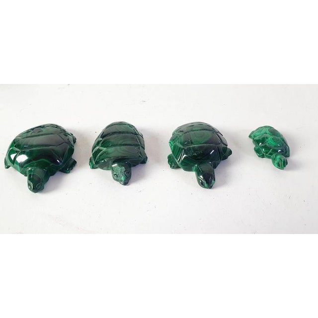 Mid-Century Modern Handmade Malachite Animal Sculptures, Congo, 1980s, Set of 17 For Sale - Image 4 of 11