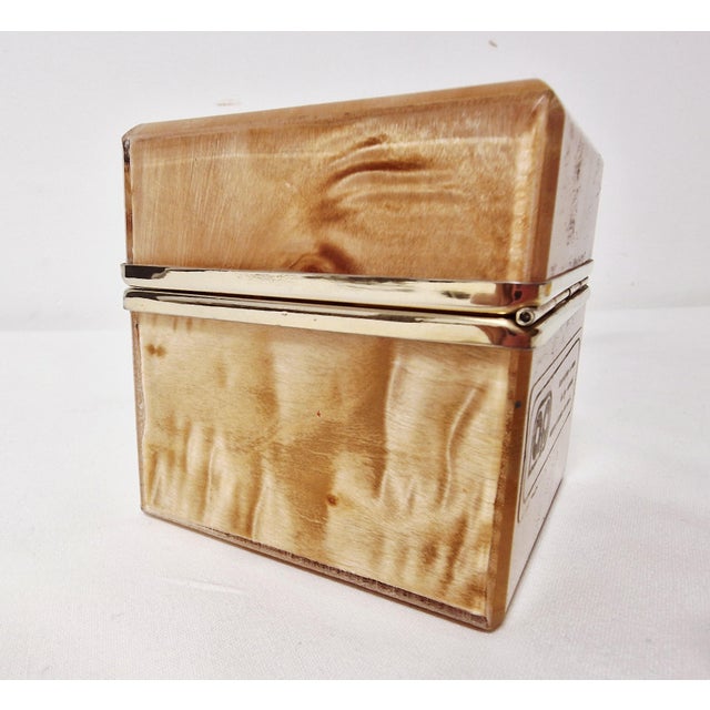 Table Lighter and Ashtray in Briar Wood and Brass from Emmebi, 1970s, Set of 2 For Sale - Image 6 of 18