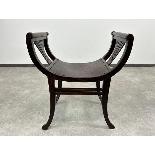 Secession causeuse no.6623 by Thonet. Professionally stained and repolished. This piece is attributed to the mentioned...