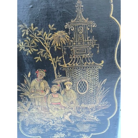 Chinoiserie Wood Trunk For Sale - Image 9 of 16