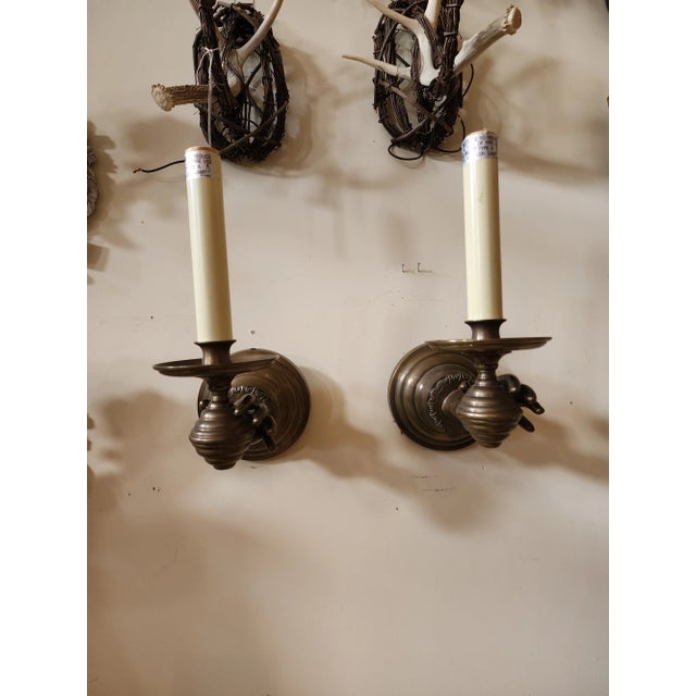 Pair of Hand Form Wall Sconces For Sale In San Antonio - Image 6 of 11