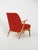 Scandinavian Armchair in Red Wool Upholstery, 1950s For Sale - Image 3 of 10