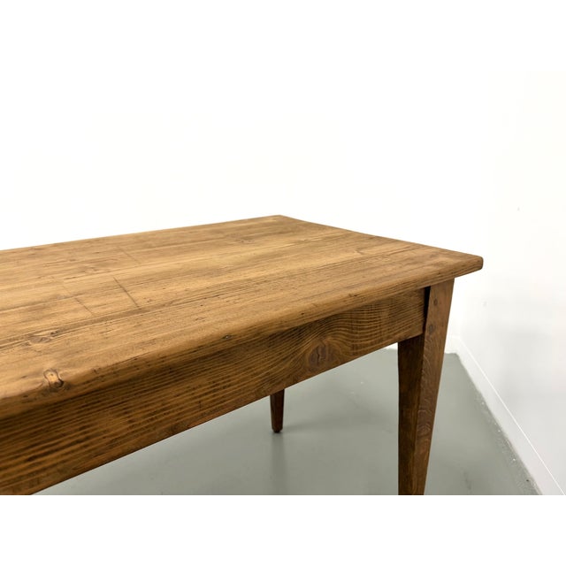 Farmhouse Table with Tapered Legs, 1950s For Sale - Image 16 of 18