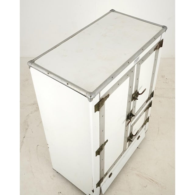 White 1920s Challenge Refrigerator Co. Iceberg Icebox Refrigerator For Sale - Image 8 of 14
