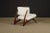 White Brazilian Modern Sculptural Rosewood and White Bouclé Lounge Chair, 1960s For Sale - Image 8 of 16