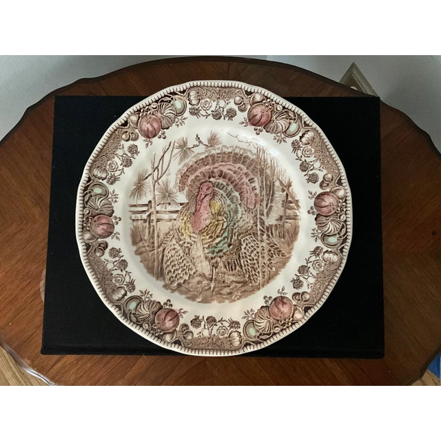 Mid-Century Modern 1950s Johnson Brothers Turkey Plate For Sale - Image 3 of 7