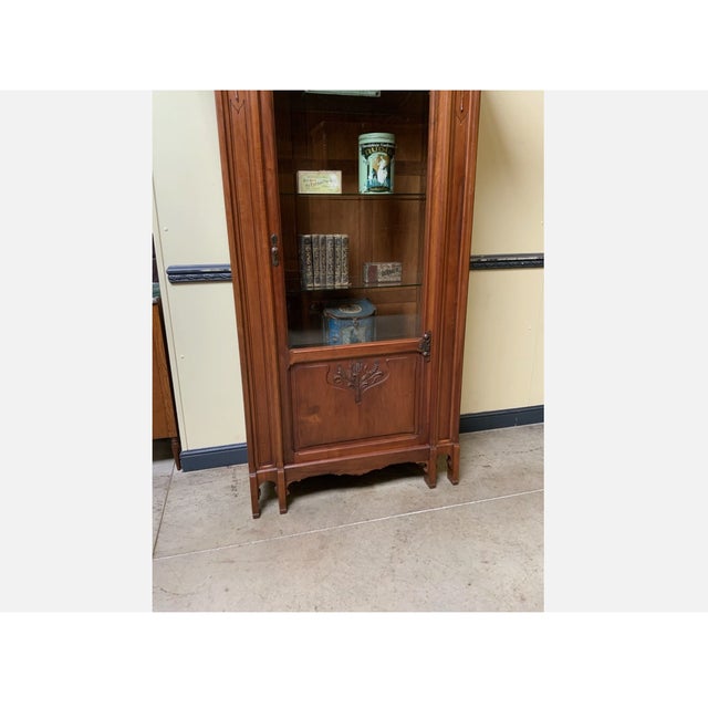 Wood Antique Art Nouveau Bookcase, 1900 For Sale - Image 7 of 13
