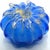 Vintage glass bowl blue pumpkin shaped realized in Italy in 1970s. Very good condition.