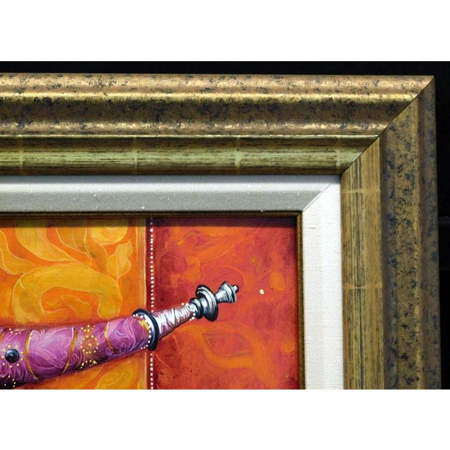 Nick Japaridze Untitled#NJ041210-07 Original Oil on Canvas Hand Signed For Sale - Image 4 of 4