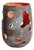Black Stone Wide Candle Lantern - Ember Series For Sale