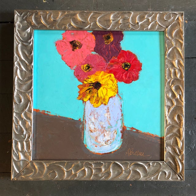 2020s Original Contemporary Alexandra Brown Abstract Oil Painting Pop Still Life For Sale - Image 5 of 5