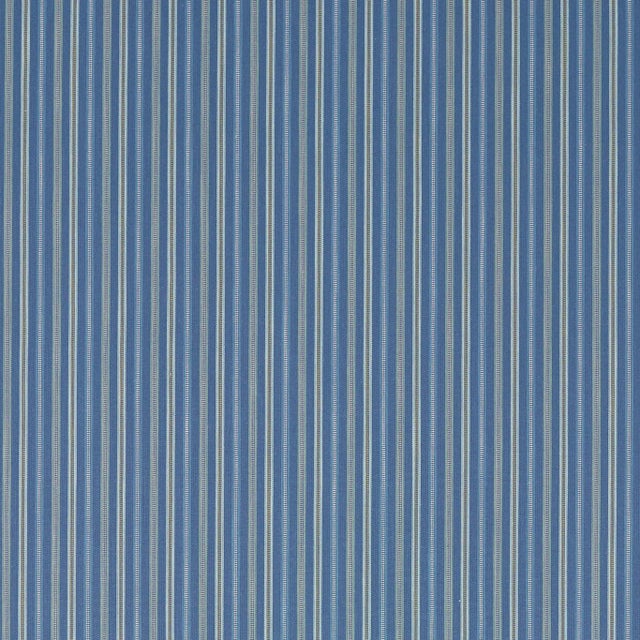 Sanderson Melford Stripe Fabric in Marine For Sale