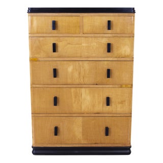 Art Deco Satinwood Chest of Drawers, 1930s For Sale